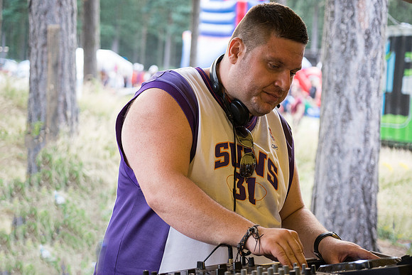 DJ 3 @ The Party In The Pines 2015 taken by Bob Riach