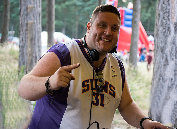 DJ @ The Party In The Pines 2015 taken by Bob Riach