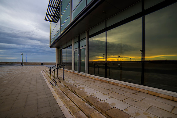 Sunrise Window Reflection 2 Hull © Bob Riach