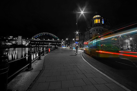 Gateshead No3 B&W  Bus taken by Bob Riach