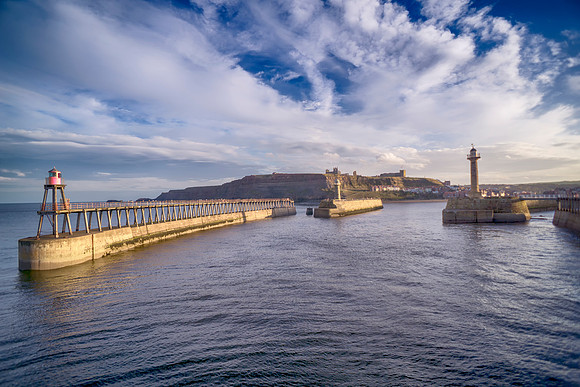 Whitby Harbour By Bob Riach