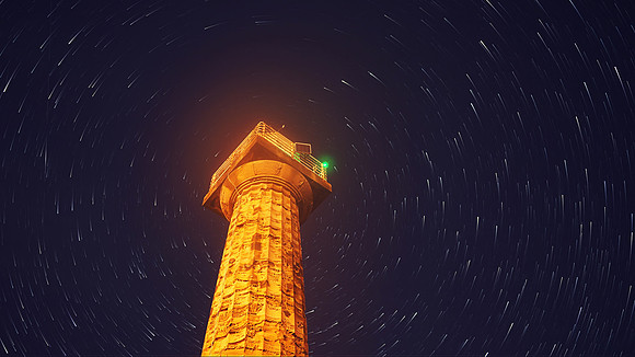 Whitby Star Trail taken by Jo Bird