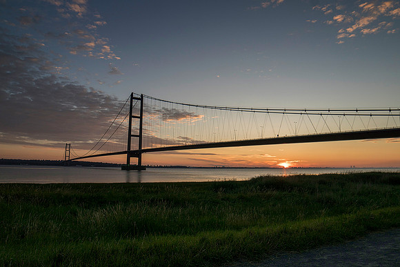 Sunrise at The Humber Bridge © Bob Riach