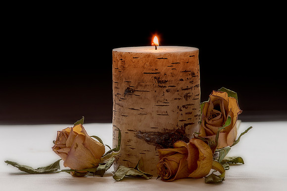 Rose Candle  Bob Riach