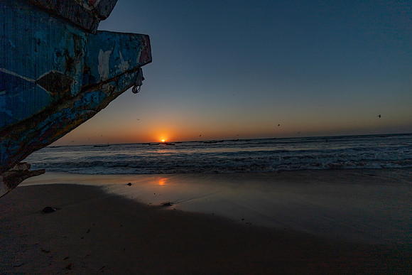 10 Gambia Fishing Village Sunset © Bob Riach