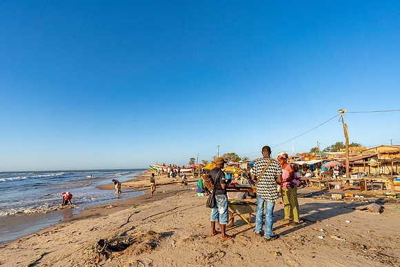 56 Gambia Fishing Village © Bob Riach