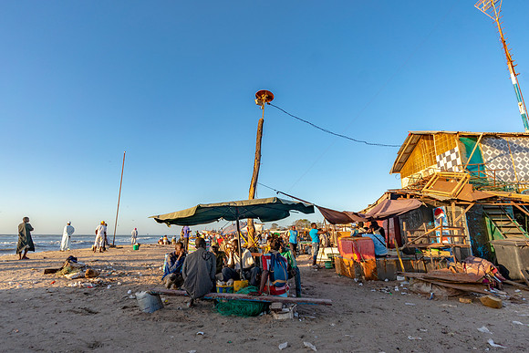 123  Gambia Fishing Village © Bob Riach