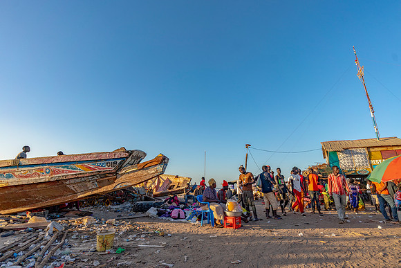 124 Gambia Fishing Village © Bob Riach