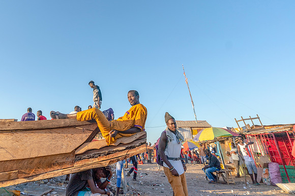 126 Gambia Fishing Village © Bob Riach