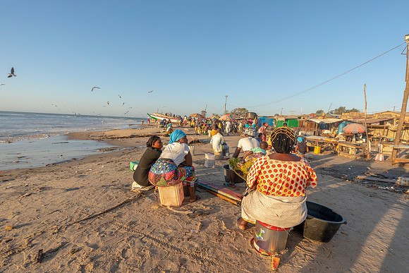 345 Gambia Fishing Village © Bob Riach