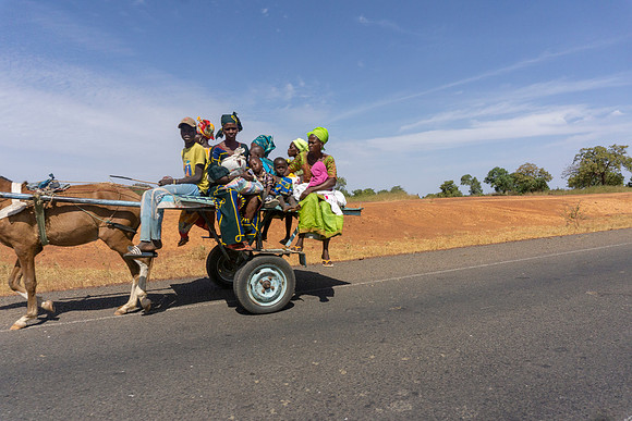 03 People on the road in The Gambia