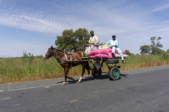 05 People on the road in The Gambia