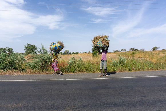 06 People on the road in The Gambia