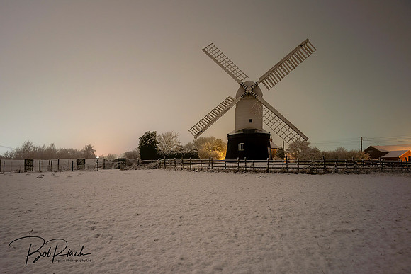 Wrawby Postmill in the Snow 22 January 2019 s © Bob Riach Jigsaw Photography LTD