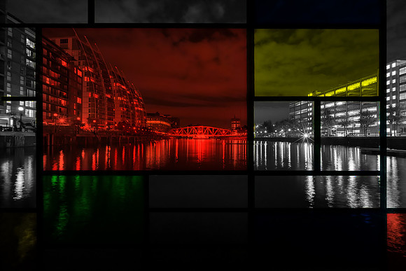 32 Salford Quays at Night  Bob Riach Jigsaw Photography LTD