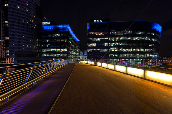 02 Media City at Night © Bob Riach Jigsaw Photography LTD