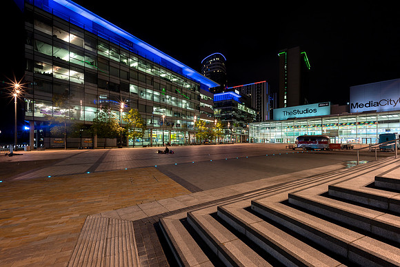 09 Media City at Night © Bob Riach Jigsaw Photography LTD