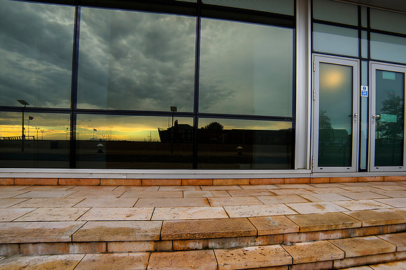 Sunrise Window Reflection Hull © Bob Riach
