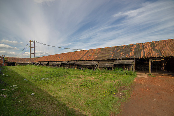 The Old Tile Works Barton Humber Bridge view © Bob Riach