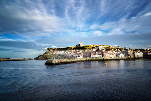 Whitby Bay Clouds By Bob Riach