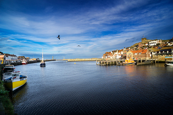 Getting Dark in Whitby By Bob Riach